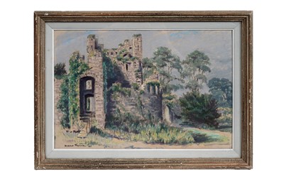 Lot 80 - Harold Prynne - Castle ruins | pastel