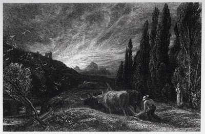 Lot 320 - Samuel Palmer - The Early Ploughman | etching