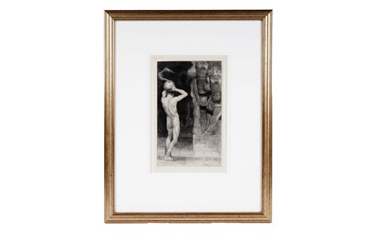 Lot 96 - Sascha Schneider - Der Anarchist | wood engraving