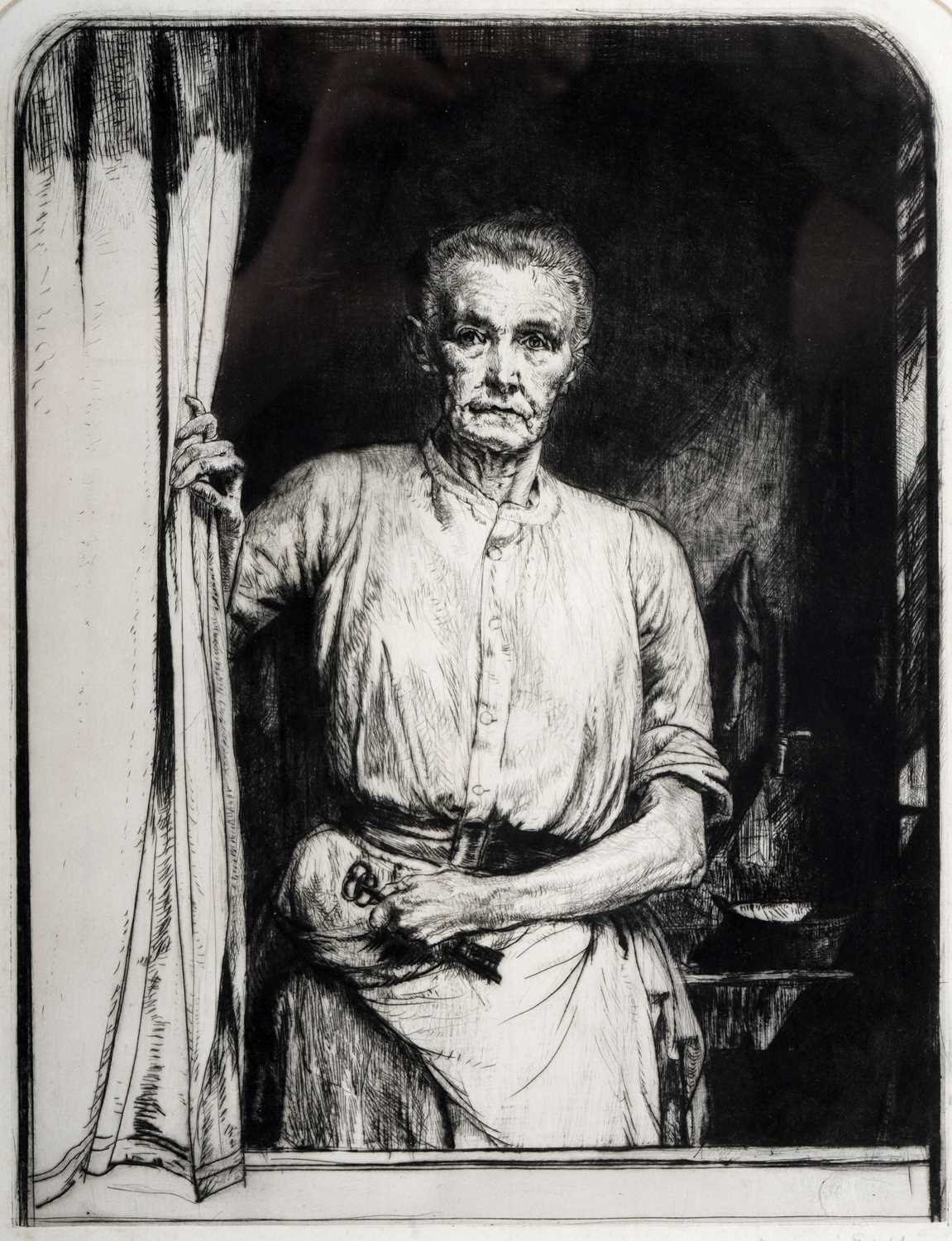 Lot 89 - Francis Dodd - The Doorkeeper | etching