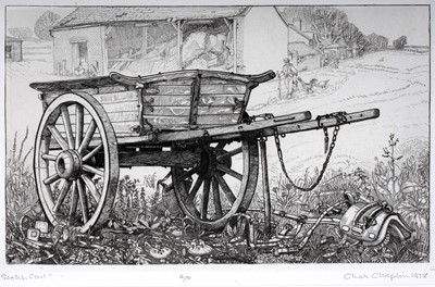 Lot 249 - Charles H.R. Chaplin - Scotch Cart | etching