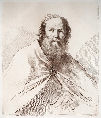 Lot 261 - Francesco Bartolozzi after Guercino - Retrado de Apóstolo | engraving