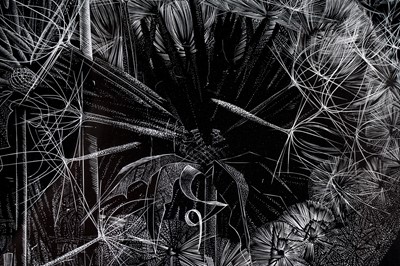 Lot 88 - George William Tute - Dandelion Field | wood engraving