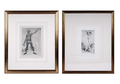 Lot 327 - Sir William Orpen - Two figural studies | photogravures