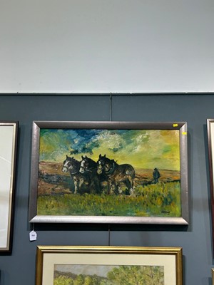 Lot 529 - James Lawrence Isherwood – The Lancashire Plough | oil