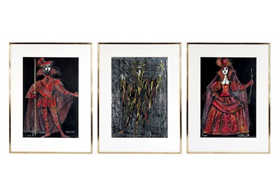 Lot 581 - Emanuele Luzzati - Theseus, Oberon & Hippolita | mixed media