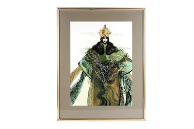 Lot 593 - John Hogarth - Three theatre costume studies | mixed media