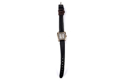 Lot 445 - Jaeger-LeCoultre Voguematic: an 18ct yellow gold cased manual wind lady's cocktail watch