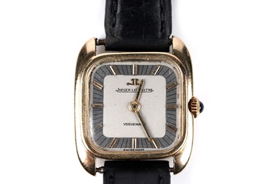 Lot 445 - Jaeger-LeCoultre Voguematic: an 18ct yellow gold cased manual wind lady's cocktail watch
