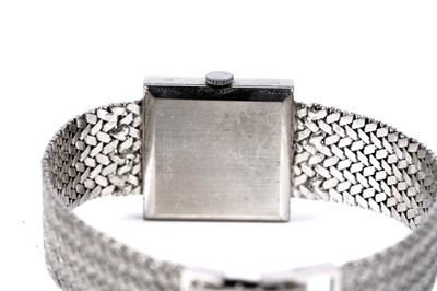 Lot 407 - Rolex: an 18ct white gold cased manual wind lady's wristwatch