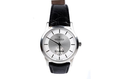 Lot 456 - Dreyfuss & Co: two steel cased lady's and gents quartz wristwatches
