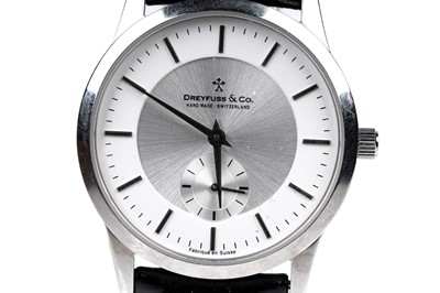 Lot 456 - Dreyfuss & Co: two steel cased lady's and gents quartz wristwatches