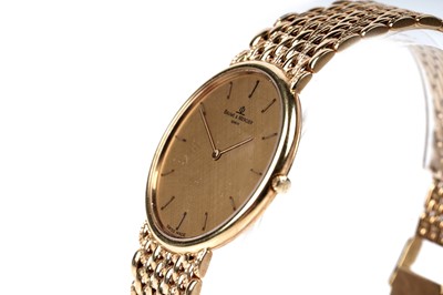 Lot 441 - Baume & Mercier: an 18ct yellow gold cased quartz wristwatch