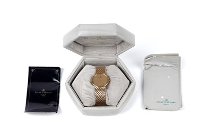 Lot 441 - Baume & Mercier: an 18ct yellow gold cased quartz wristwatch
