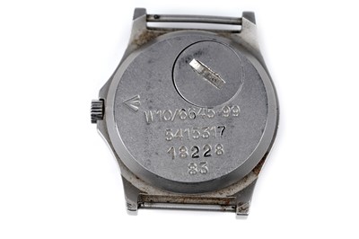 Lot 460 - CWC: a steel cased Military quartz wristwatch