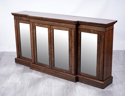 Lot 24 - A 19th Century rosewood breakfront side cabinet