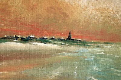 Lot 35 - Terry Donnelly - The Beach at Tynemouth | oil