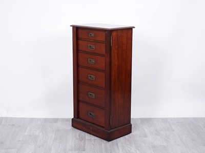 Lot 32 - Multi-York: a Victorian style mahogany wellington chest