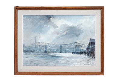 Lot 67 - Albert Henry Herbert - New Metro Bridge over the Tyne | watercolour