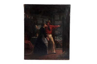 Lot 723 - 19th Century Staithes school - Grace Darling and the Forfarshire | oil