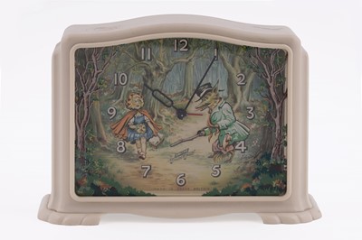 Lot 137 - A Smiths ‘MusiCall’ Little Red Riding Hood Bakelite mantel clock