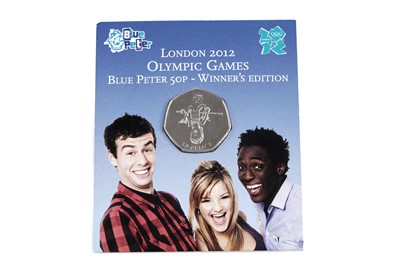 Lot 67 - A London 2012 Olympic Games Blue Peter 50 pence coin