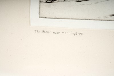 Lot 55 - William Palmer Robins- The Stour | drypoint