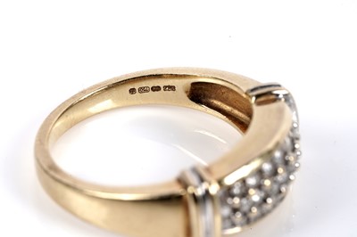 Lot 65 - A Modern pave-set diamond ring, on 18ct gold