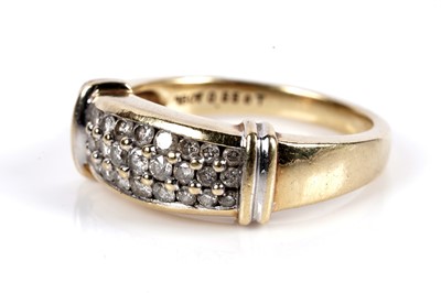 Lot 65 - A Modern pave-set diamond ring, on 18ct gold