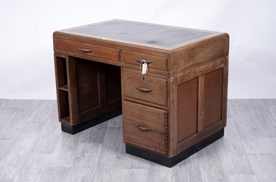 Lot 18 - Baldock & Sons Ltd, Liverpool: a mahogany pedestal desk