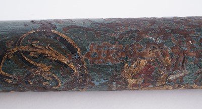 Lot 89 - A George IV turned wooden and painted truncheon