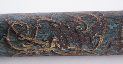 Lot 89 - A George IV turned wooden and painted truncheon