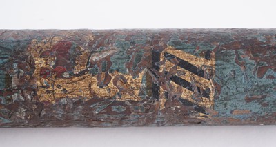 Lot 89 - A George IV turned wooden and painted truncheon