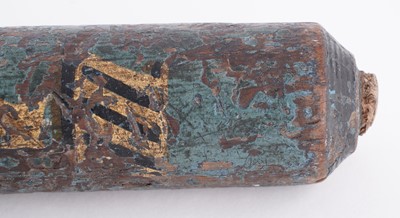 Lot 89 - A George IV turned wooden and painted truncheon