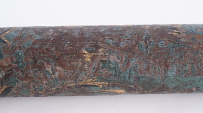 Lot 89 - A George IV turned wooden and painted truncheon