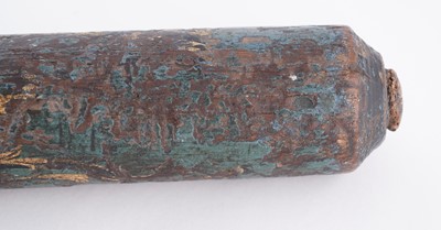 Lot 89 - A George IV turned wooden and painted truncheon