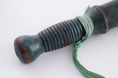 Lot 89 - A George IV turned wooden and painted truncheon