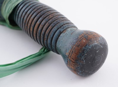 Lot 89 - A George IV turned wooden and painted truncheon
