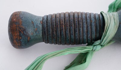 Lot 89 - A George IV turned wooden and painted truncheon