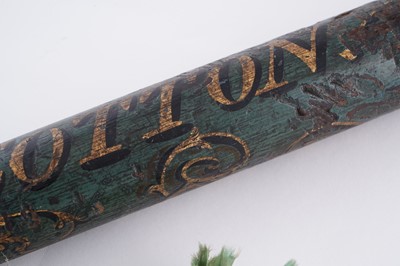 Lot 89 - A George IV turned wooden and painted truncheon