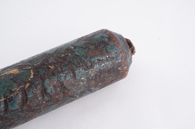 Lot 89 - A George IV turned wooden and painted truncheon