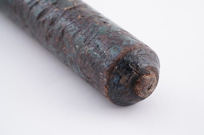 Lot 89 - A George IV turned wooden and painted truncheon