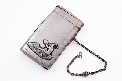 Lot 199 - A late 19th Century Russian silver cheroot case/vesta case