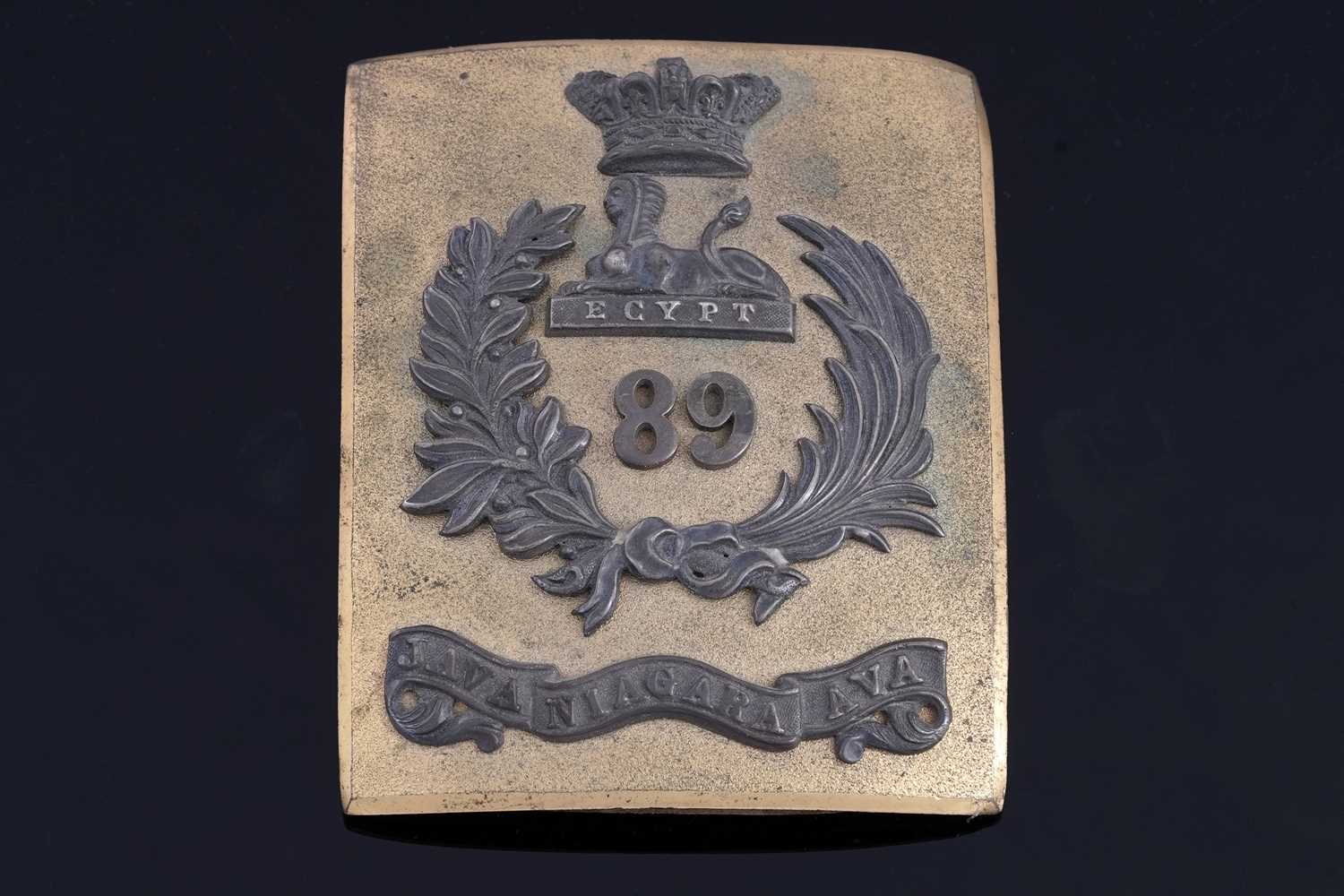 Lot 17 - 89th (Princess Victoria's) Regiment of Foot officer’s shoulder belt plate