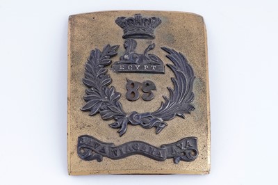 Lot 17 - 89th (Princess Victoria's) Regiment of Foot officer’s shoulder belt plate