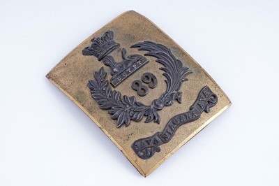 Lot 17 - 89th (Princess Victoria's) Regiment of Foot officer’s shoulder belt plate