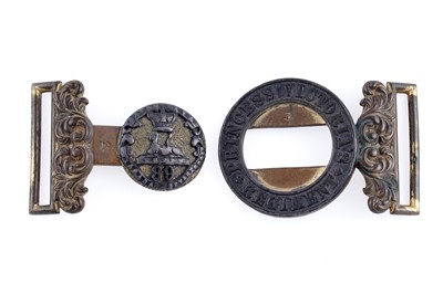 Lot 24 - 89th (Princess Victoria's) Regiment of Foot officer’s belt buckle