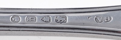 Lot 195 - A Victorian set of silver King’s pattern cutlery