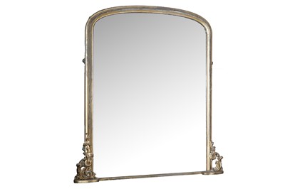 Lot 1050 - An impressive 19th Century giltwood overmantel mirror