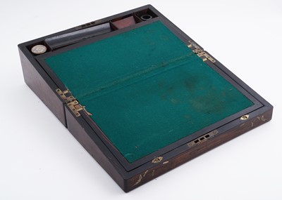 Lot 130 - A Victorian rosewood writing slope